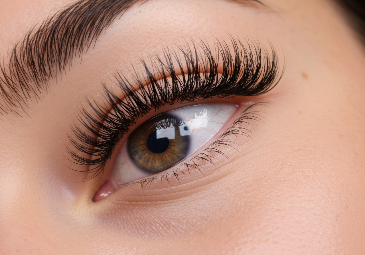 Natural lash lift result at Iris Lash Studio